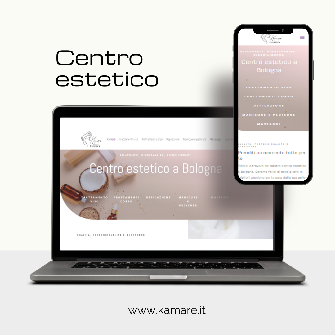 Sito web centro estetico Sito per centro estetico.