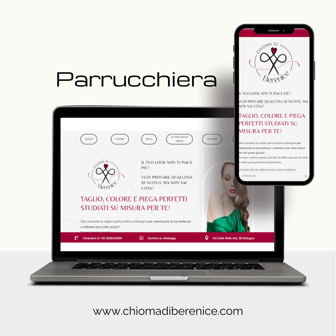 Sito web per parrucchiera Sito web per parrucchiera.